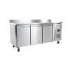 Polar U-Series Triple Door Counter Fridge with Upstand - 417Ltr