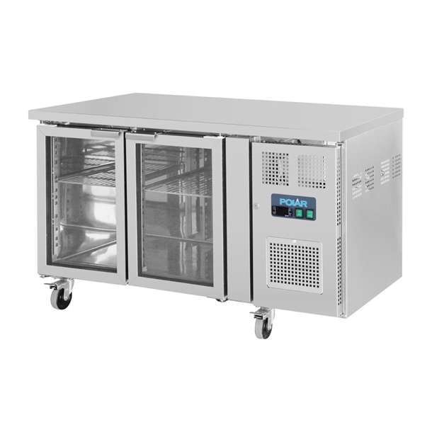 Polar U-Series 2 Door Counter Fridge with Glass Doors 205Ltr Polar U-Series 2 Door Counter Fridge with Glass Doors 205Ltr