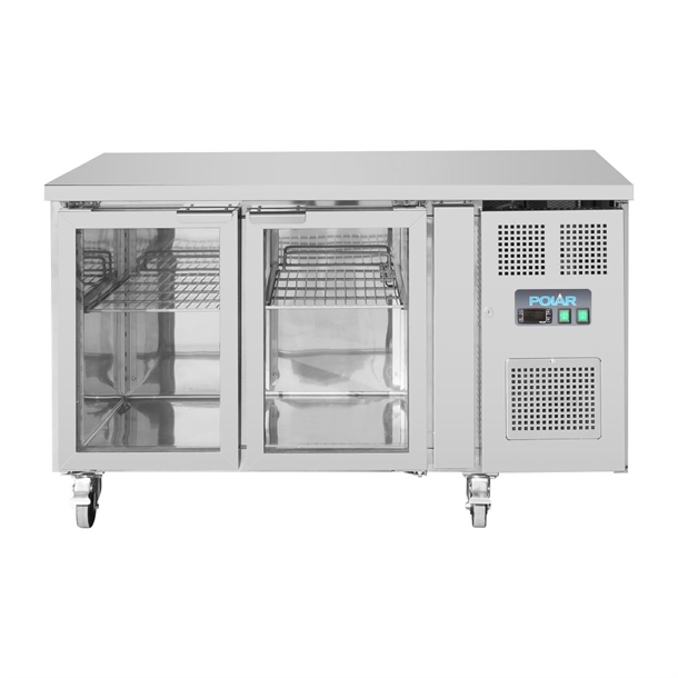Polar U-Series 2 Door Counter Fridge with Glass Doors 205Ltr Polar U-Series 2 Door Counter Fridge with Glass Doors 205Ltr