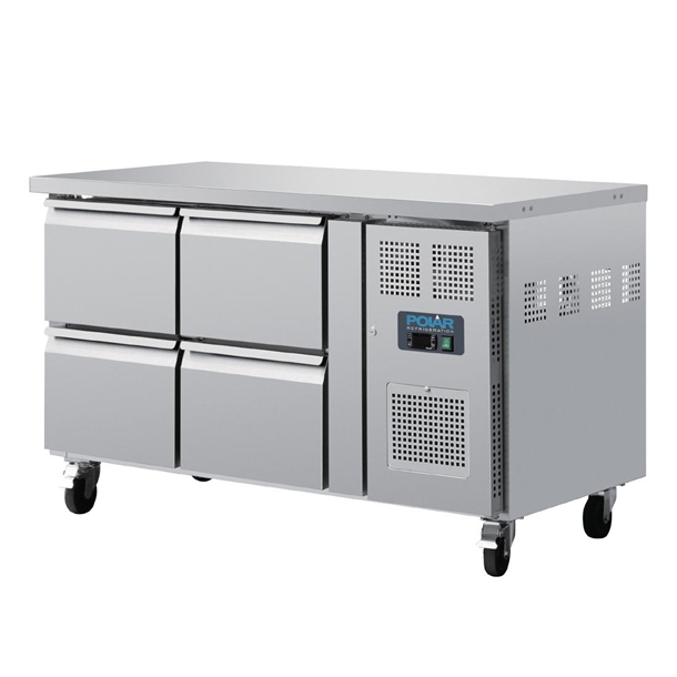 Polar U-Series Four Drawer Gastronorm Counter Fridge Polar U-Series Four Drawer Gastronorm Counter Fridge