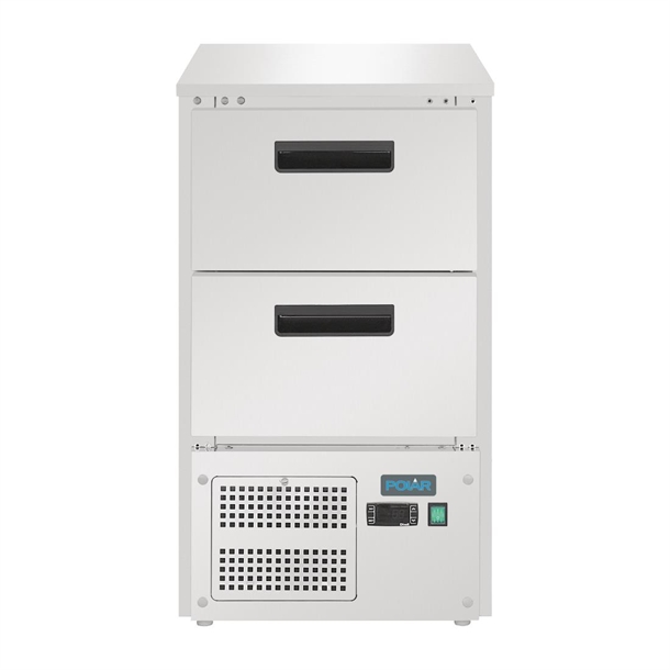 Polar G-Series Counter Fridge with 2 GN Drawers 65Ltr Polar G-Series Counter Fridge with 2 GN Drawers 65Ltr