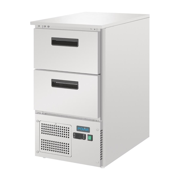 Polar G-Series Counter Fridge with 2 GN Drawers 65Ltr Polar G-Series Counter Fridge with 2 GN Drawers 65Ltr