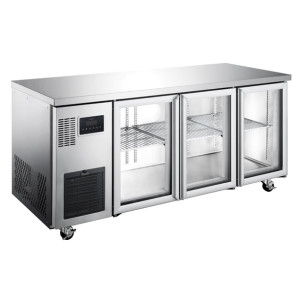 Williams Topaz Three Glass Door Under Counter Refrigerator - 325Ltrs