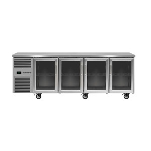 SKOPE ReFlex 4 Glass Door Underbench GN 1/1 Fridge - RF7.UBR.4.GD - 526Ltr