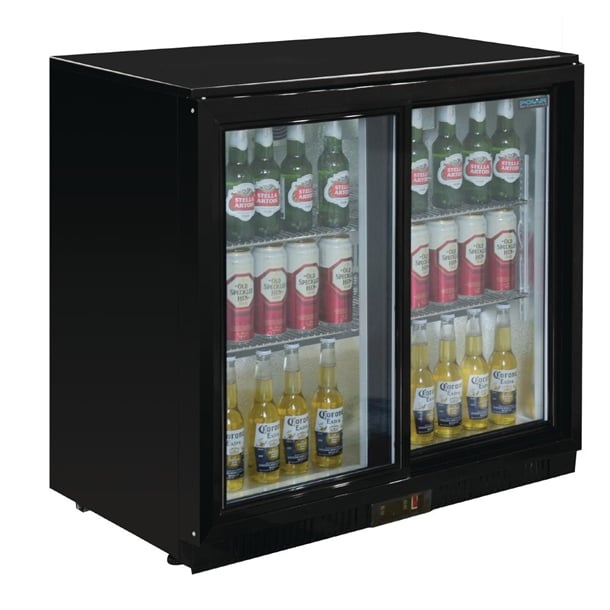 Polar G-Series Back Bar Cooler with Sliding Doors 198Ltr Polar G-Series Back Bar Cooler with Sliding Doors 198Ltr