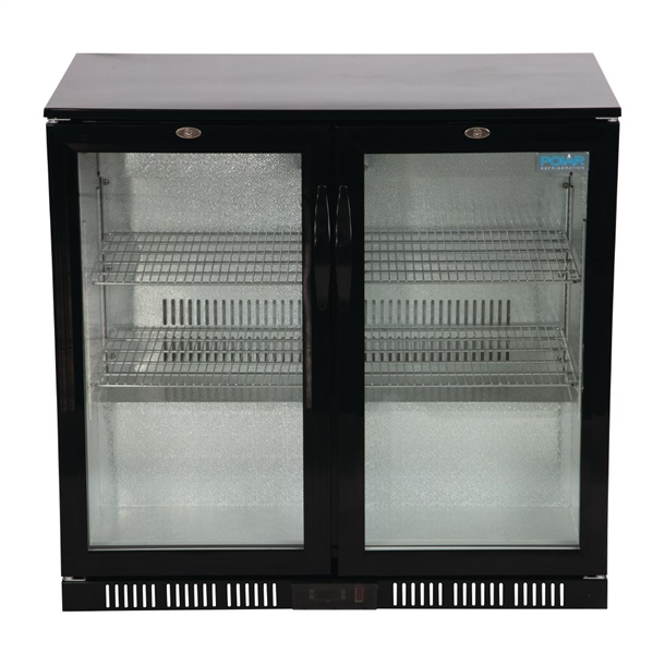 Polar G-Series Back Bar Cooler with Hinged Doors 198Ltr