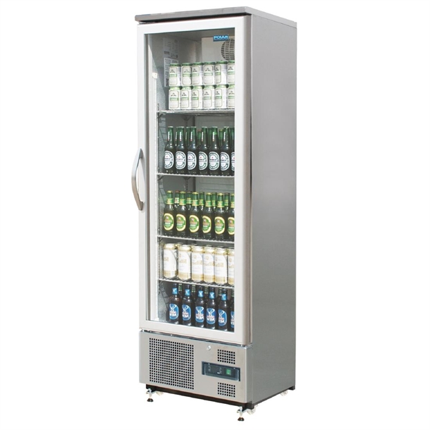 Polar G-Series Single Door Upright Bar Fridge 307Ltr