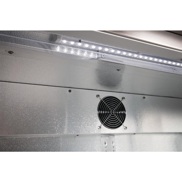 Polar G-Series Back Bar Cooler with Hinged Doors Stainless Steel 208Ltr