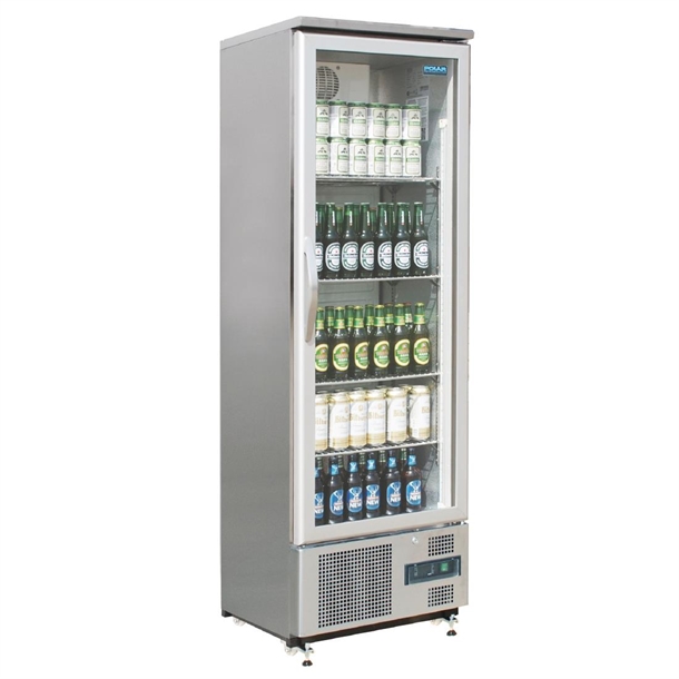 Polar G-Series Single Door Upright Bar Fridge 307Ltr