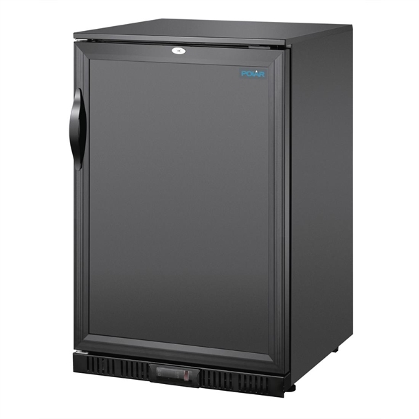 Polar G-series 850mm Single Door Back Bar Cooler Solid Door 128 Ltr