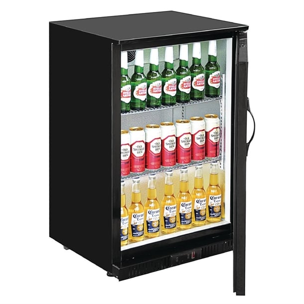 Polar G-series 850mm Single Door Back Bar Cooler Solid Door 128 Ltr