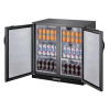 Polar G-series 850mm Double Door Back Bar Cooler Solid Door 198 Ltr