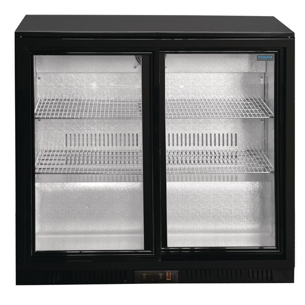 Polar G-Series Back Bar Cooler with Sliding Doors 208Ltr
