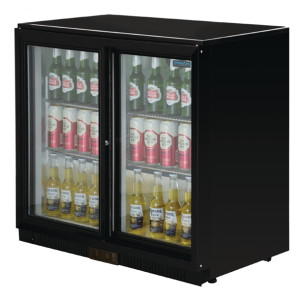 Polar G-Series Back Bar Cooler with Sliding Doors 208Ltr