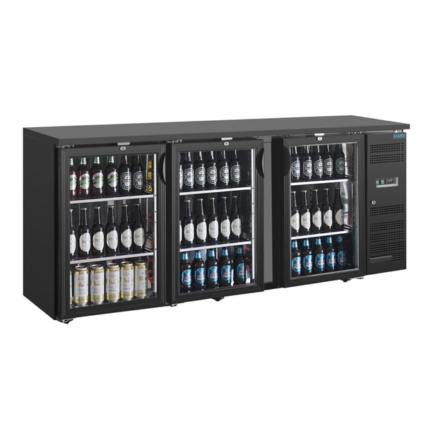 Polar U-Series Back Bar Cooler 3 door Display