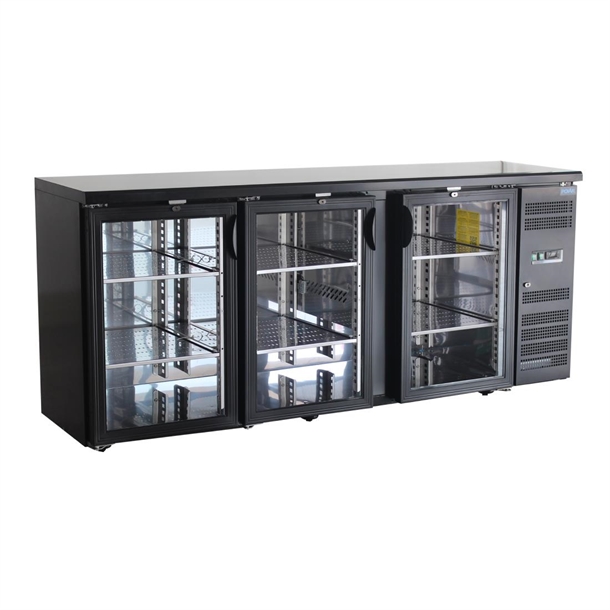 Polar U-Series Back Bar Cooler 3 door Display