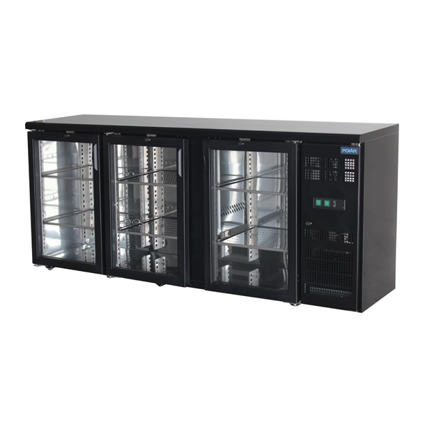 Polar U-Series Back Bar Cooler 3 door Display