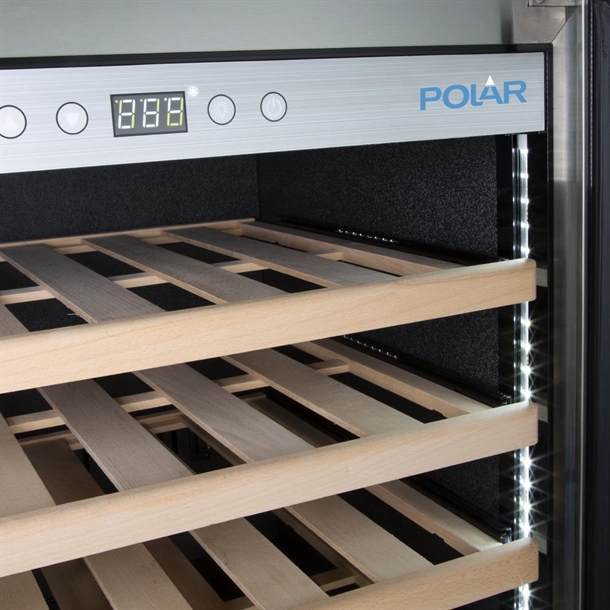 Polar G-Series Dual Zone Wine Fridge Stainless Steel - 180 Bottle Polar G-Series Dual Zone Wine Fridge Stainless Steel - 180 Bottle