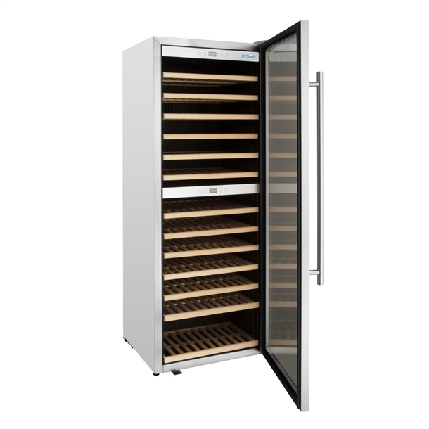 Polar G-Series Dual Zone Wine Fridge Stainless Steel - 126 Bottle Polar G-Series Dual Zone Wine Fridge Stainless Steel - 126 Bottle