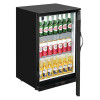 Polar G-Series 900mm Single Solid Door Back Bar Cooler in Black 138Ltr