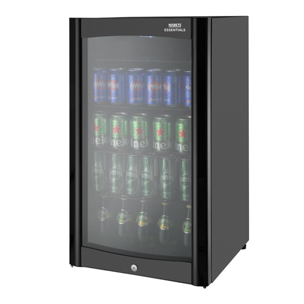 Nisbets Essentials Single Door Back Bar Cooler 98Ltr