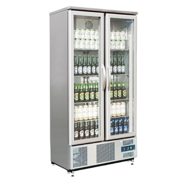 Polar G-Series Double Door Upright Back Bar Cooler Hinged
