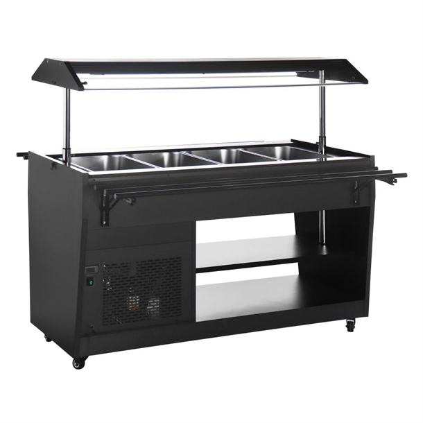 Polar G-Series Refrigerated Buffet Bar Black Polar G-Series Refrigerated Buffet Bar Black