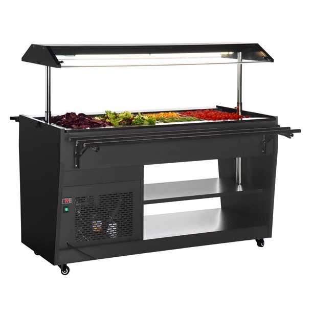Polar G-Series Refrigerated Buffet Bar Black Polar G-Series Refrigerated Buffet Bar Black