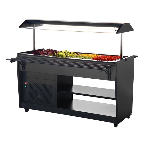 Polar G-Series Refrigerated Buffet Bar Black Polar G-Series Refrigerated Buffet Bar Black
