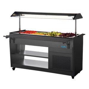 Polar G-Series Refrigerated Buffet Bar Black Polar G-Series Refrigerated Buffet Bar Black