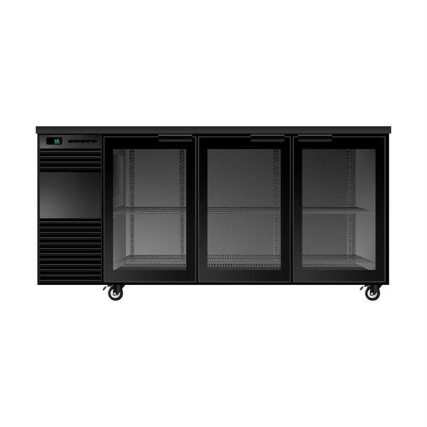 SKOPE BackBar 3 Glass Swing Door Fridge BB.3.GSW SKOPE BackBar 3 Glass Swing Door Fridge BB.3.GSW