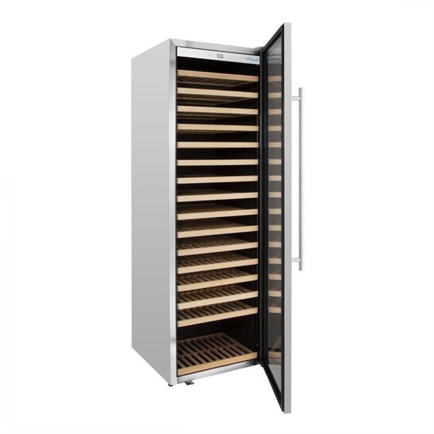 Polar G-Series Single Zone Wine Fridge Stainless Steel 192 bottles