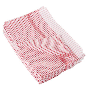 Vogue Wonderdry Red Tea Towels (10 Pack)