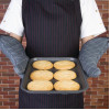 Vogue Flame Retardant Charcoal Oven Mitt 430mm