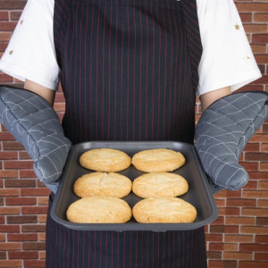 Vogue Flame Retardant Charcoal Oven Mitt 430mm