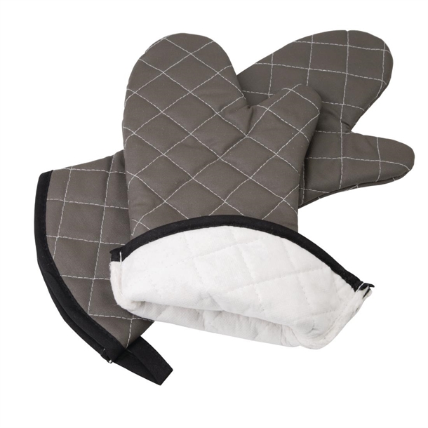 Vogue Flame Retardant Tan Oven Mitt 430mm