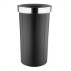 Bolero Bin with Open Top Lid Black 60Ltr