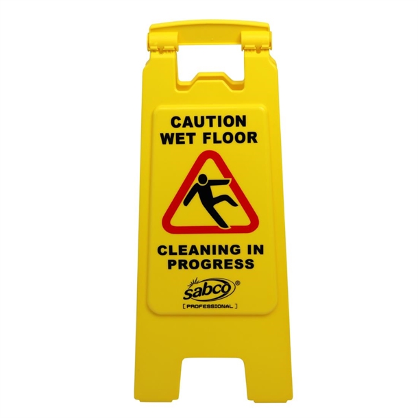 Sabco Professional Caution Wet Floor A-Frame Sign Yellow Sabco Professional Caution Wet Floor A-Frame Sign Yellow