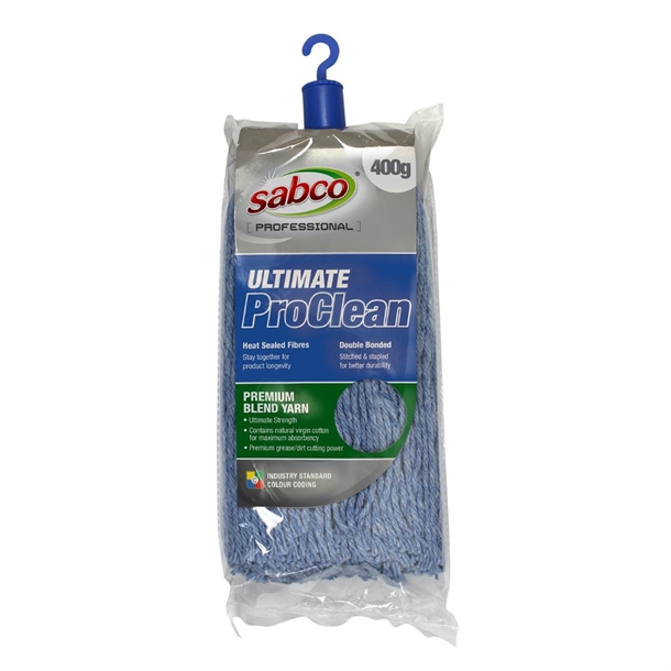 Sabco Professional Ultimate Pro Clean Mop Head Blue 400G