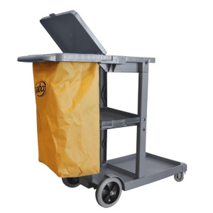 Sabco Professional Janitor Cart with Lid