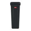 Rubbermaid Slim Jim Container with Venting Channels Black 87Ltr Rubbermaid Slim Jim Container with Venting Channels Black 87Ltr