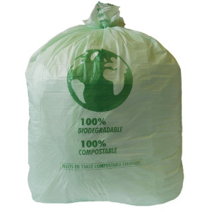 Jantex Green Compostable Bin Liners 90Ltr (20 Pack) Jantex Green Compostable Bin Liners 90Ltr (20 Pack)