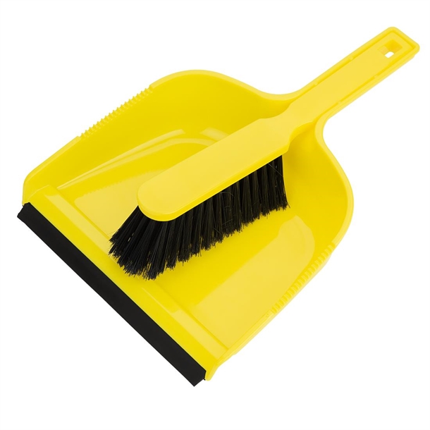 Jantex Dustpan & Brush Set Yellow Jantex Dustpan & Brush Set Yellow