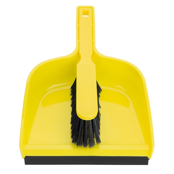 Jantex Dustpan & Brush Set Yellow Jantex Dustpan & Brush Set Yellow