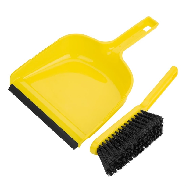 Jantex Dustpan & Brush Set Yellow Jantex Dustpan & Brush Set Yellow