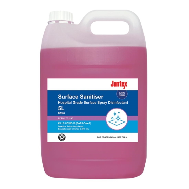 Jantex Hospital Grade Disinfectant Surface Spray - 5Ltrs Jantex Hospital Grade Disinfectant Surface Spray - 5Ltrs