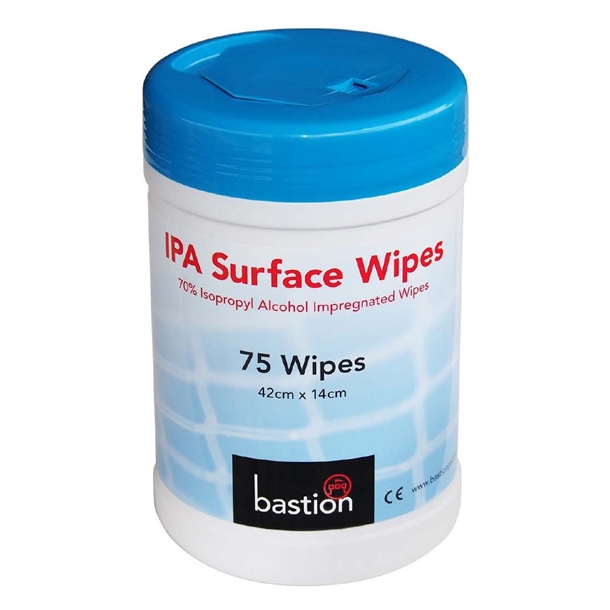 Bastion IPA Surface Wipes 420x140mm (75 Pack)