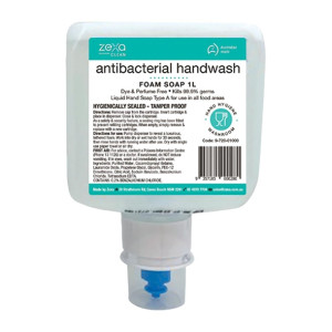 Zexa antibacterial foam handwash 1ltr cartridge