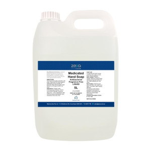 Zexa medicated hand soap fragrance free liquid (Anti-bacterial) 5ltr