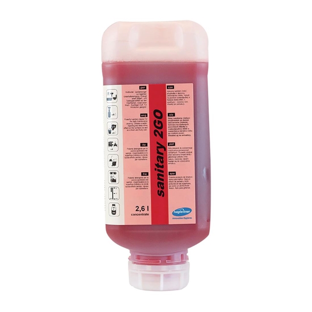 Hagleitner Sanitary 2GO Cleaner 2.6Ltr (2 Pack) Hagleitner Sanitary 2GO Cleaner 2.6Ltr (2 Pack)